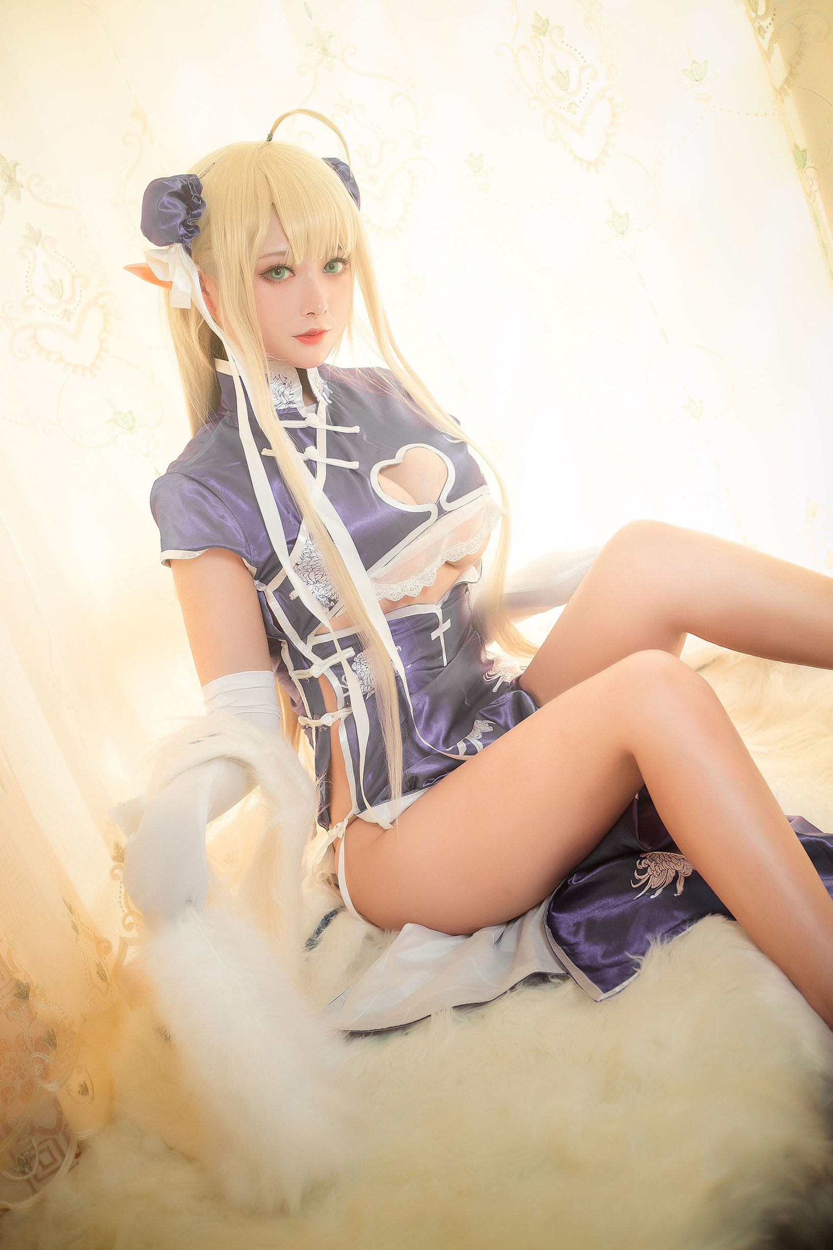 [网红COSER]高颜值coser念念_D半人马旗袍插图4